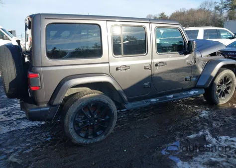 2021 Jeep Wrangler 4Xe Unlimited High Altitude 4X4 from USA, damaged, VIN 1C4JJXP64MW686213